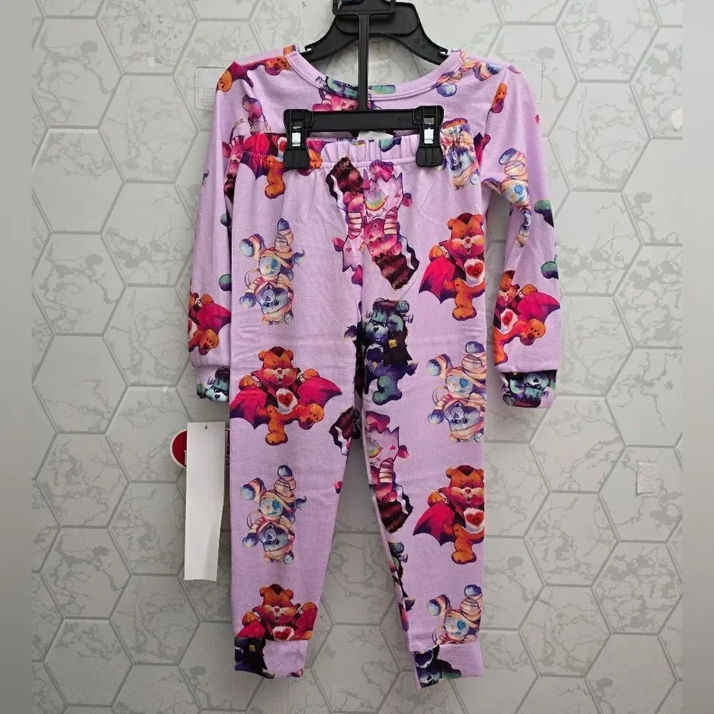 Nwt Care Bears Halloween Girls Snug Fit 2-Piece Pajama Set